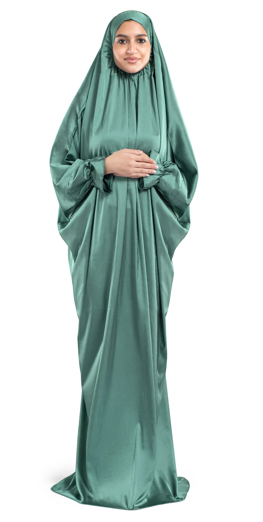 Jade Satin Islamic Prayer Wear