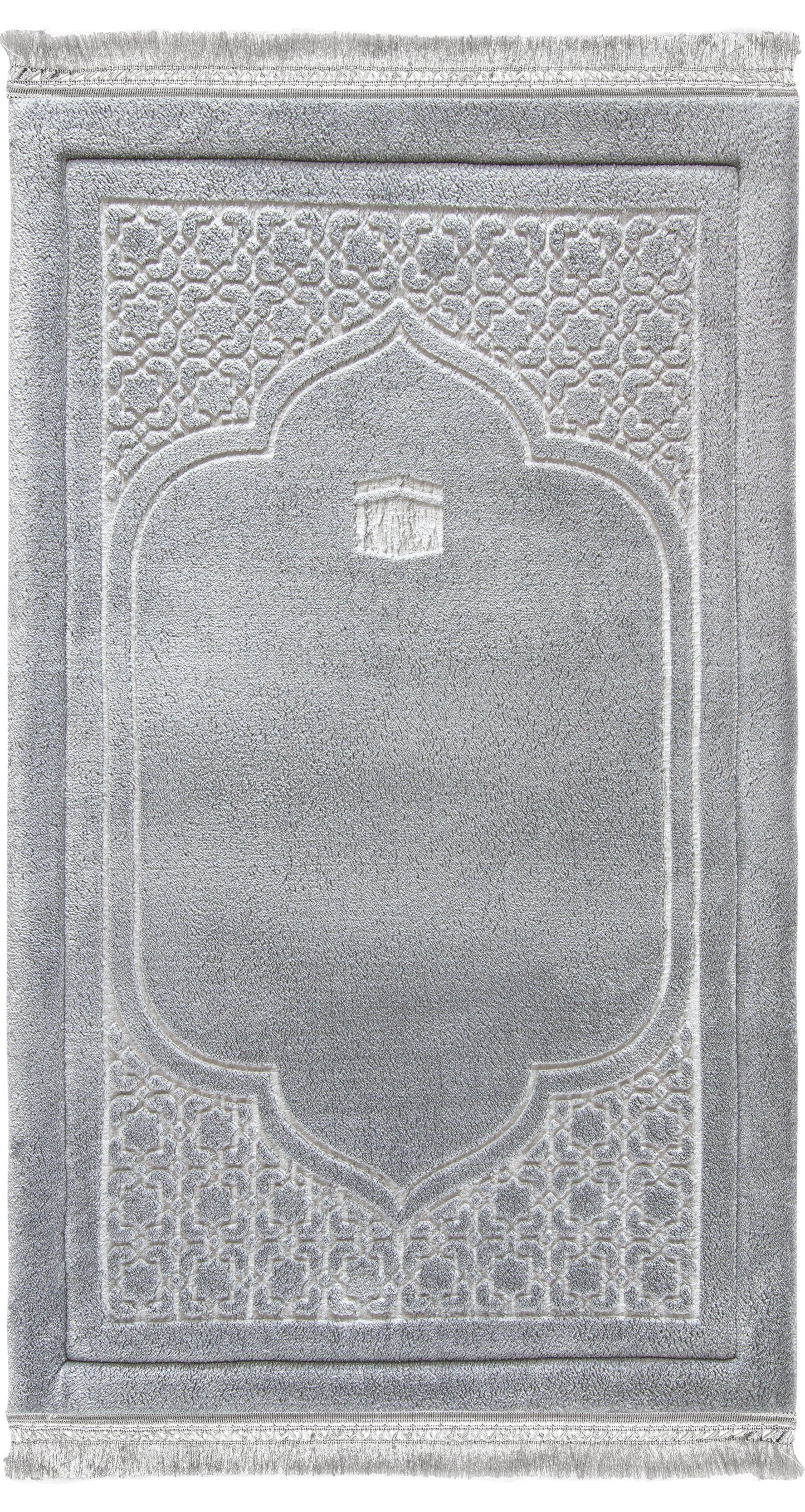 Greyish Emboss Prayer Mat