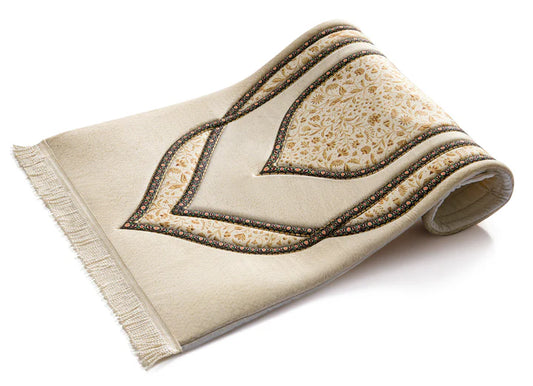 Golden Blossom Premium Prayer Mat