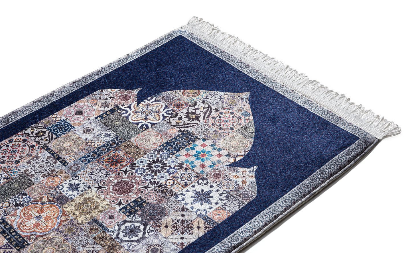 Urban Rugs Dark blue soft padded salah mat