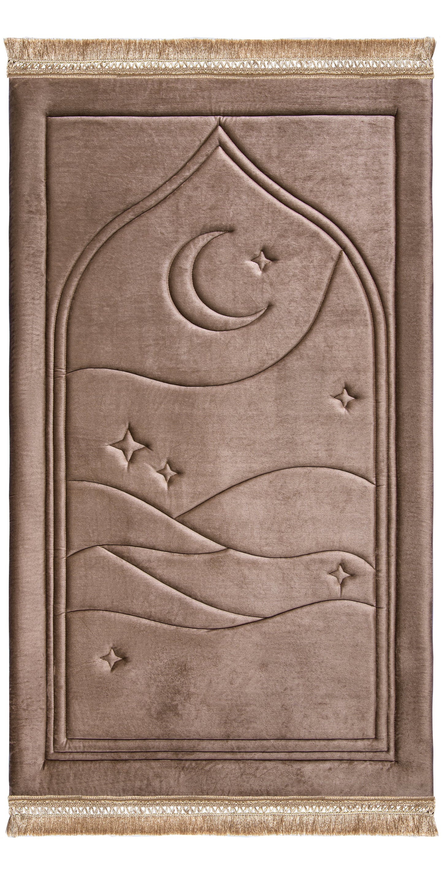 Taupe Dusk Capitone Prayer Mat