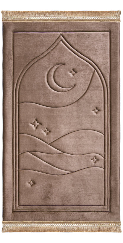 Taupe Dusk Capitone Prayer Mat