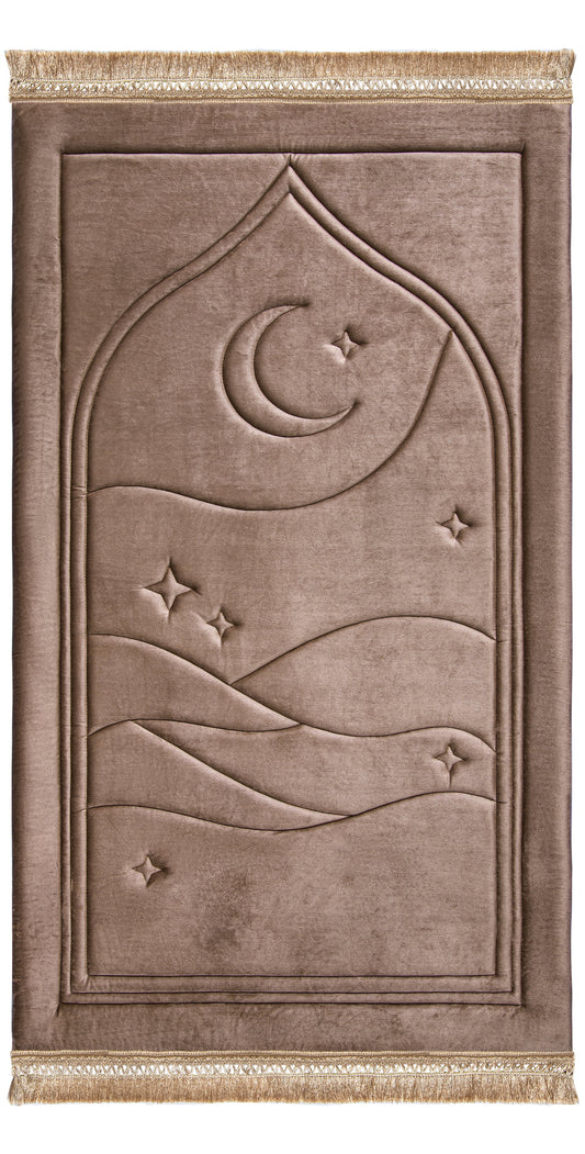 Taupe Dusk Capitone Prayer Mat