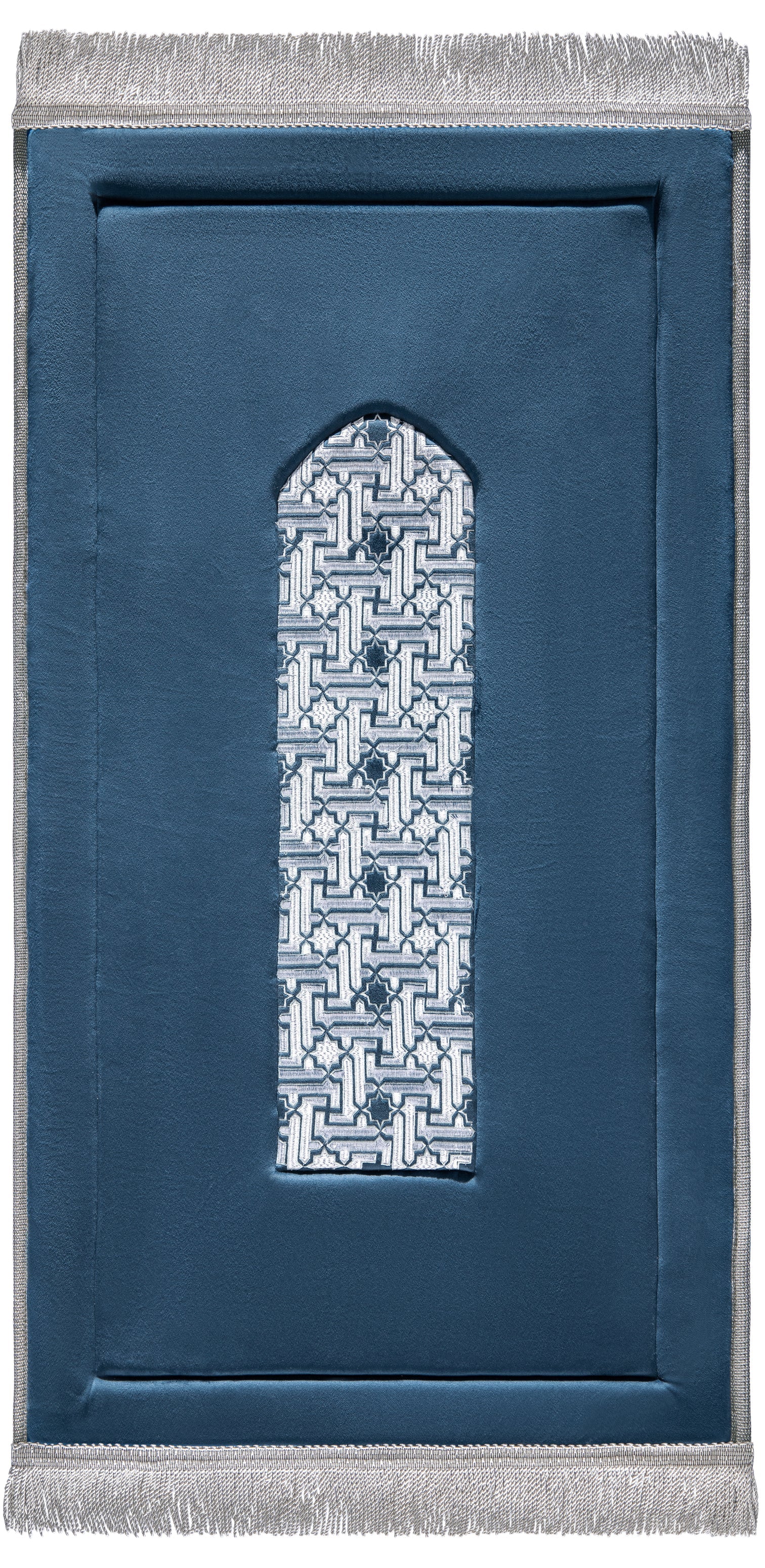 Royal Blue Embroidery Prayer Mat