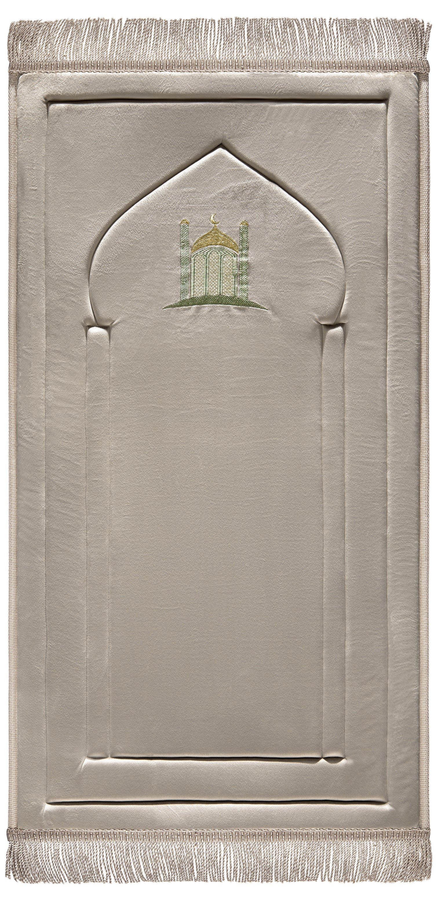 Soft Cream Embroidery Prayer Mat