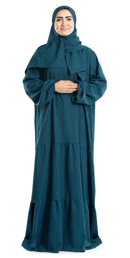 Royal Blue Flowy Islamic Prayer Wear  1 review