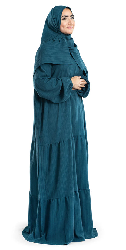 Royal Blue Flowy Islamic Prayer Wear  1 review