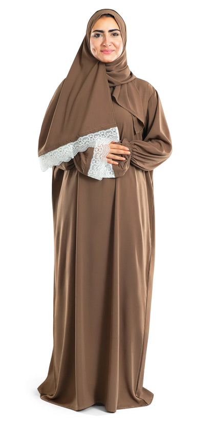 Evergreen Lace Islamic Prayer Wear