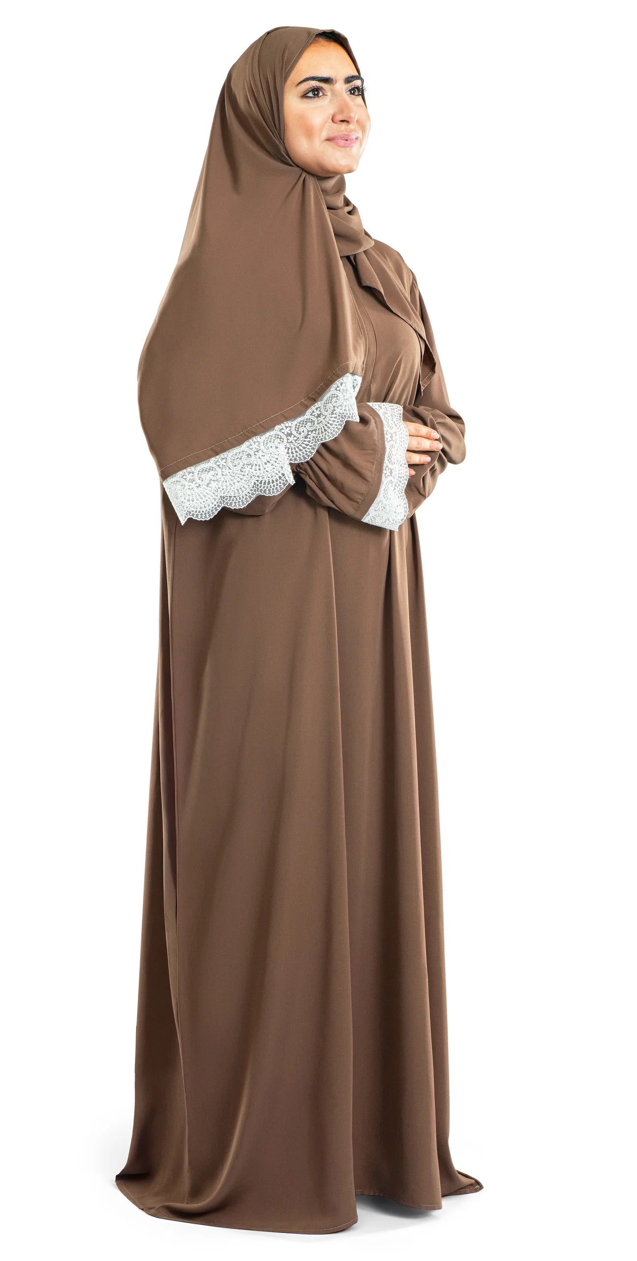 Evergreen Lace Islamic Prayer Wear