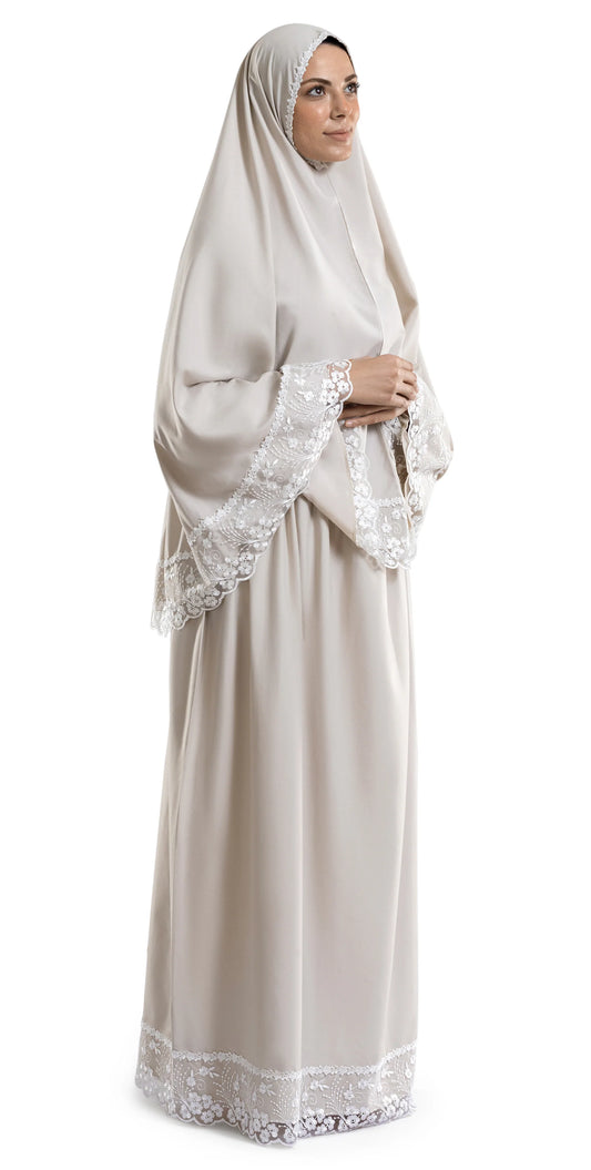 Cream Islamic Prayer Wear