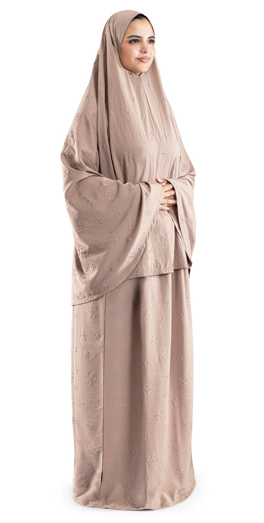 Camel Fleur de Douceur Islamic Prayer Wear