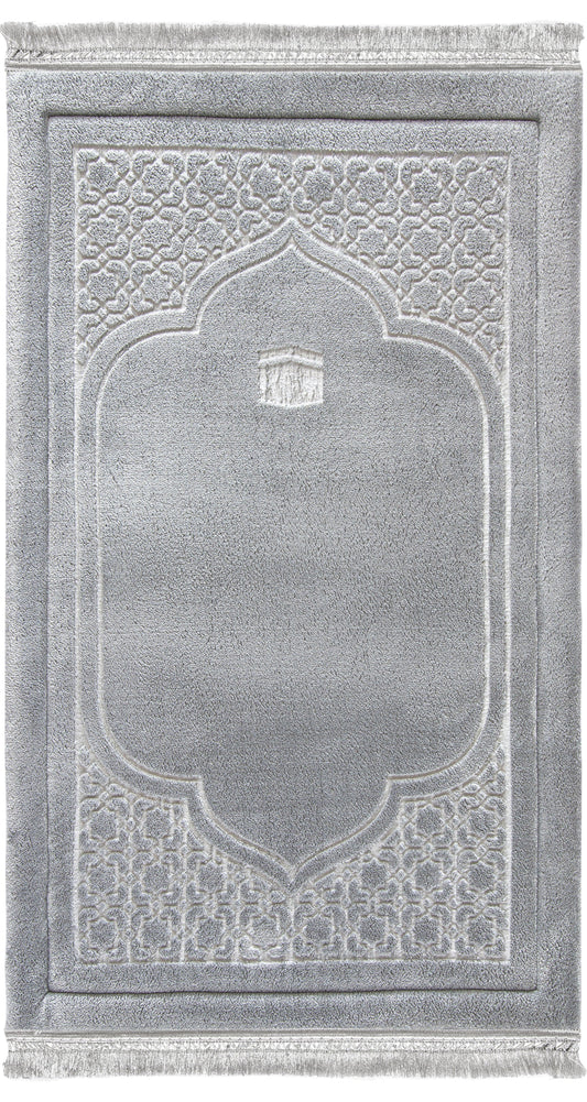 Greyish Emboss Prayer Mat