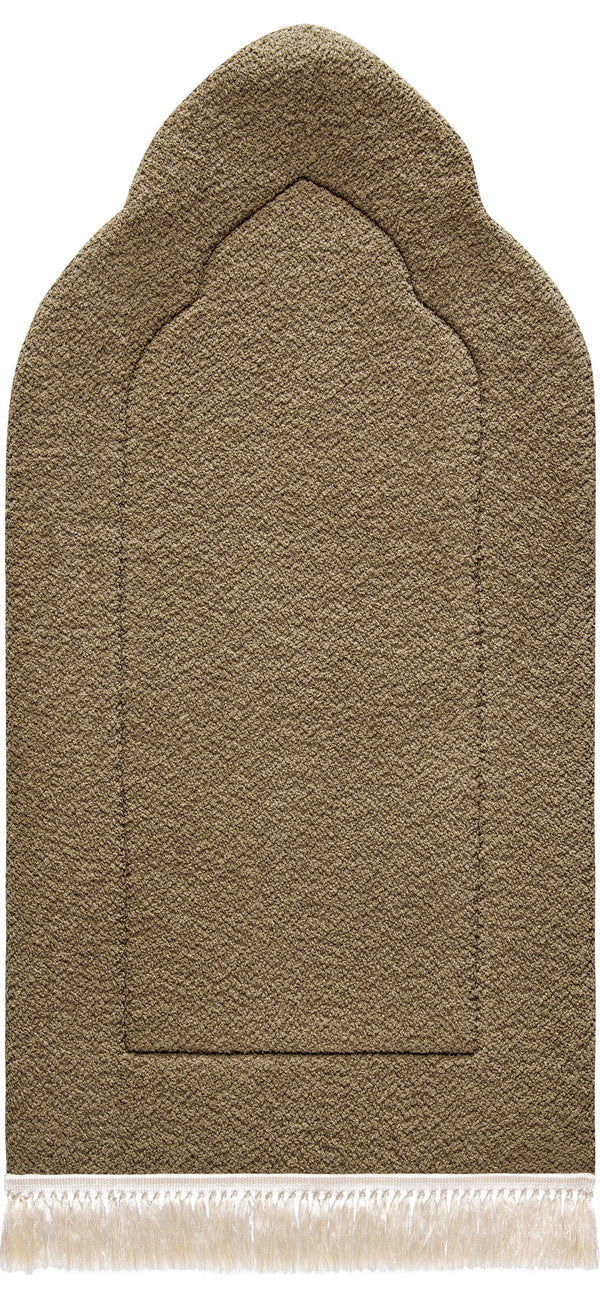 Tan Arched Plain Prayer Mat – Urban Rugs Jordan