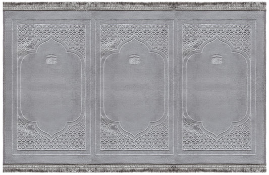 Trio Grey Jama'ah Prayer Mat