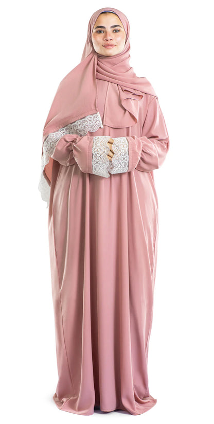 Rosette Lace Islamic Prayer Wear