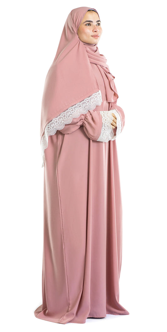 Rosette Lace Islamic Prayer Wear