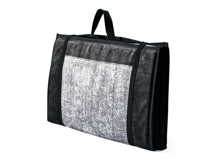 Black Kanar Backrest Prayer Mat