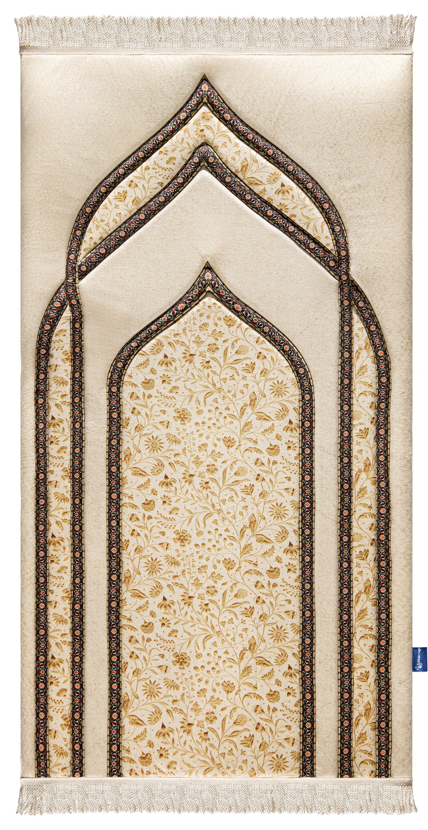 Golden Blossom Premium Prayer Mat
