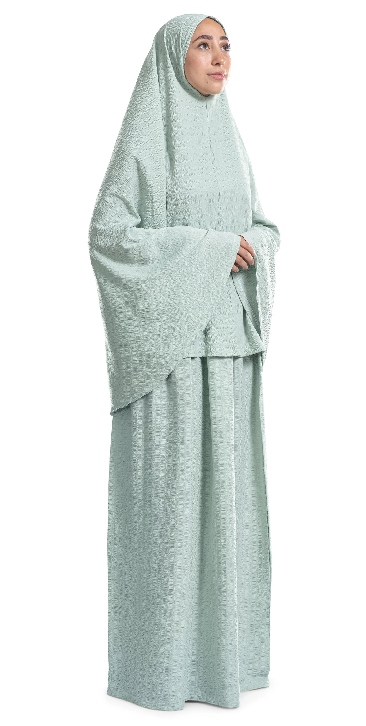 Mint Green Minimal Islamic Prayer Wear