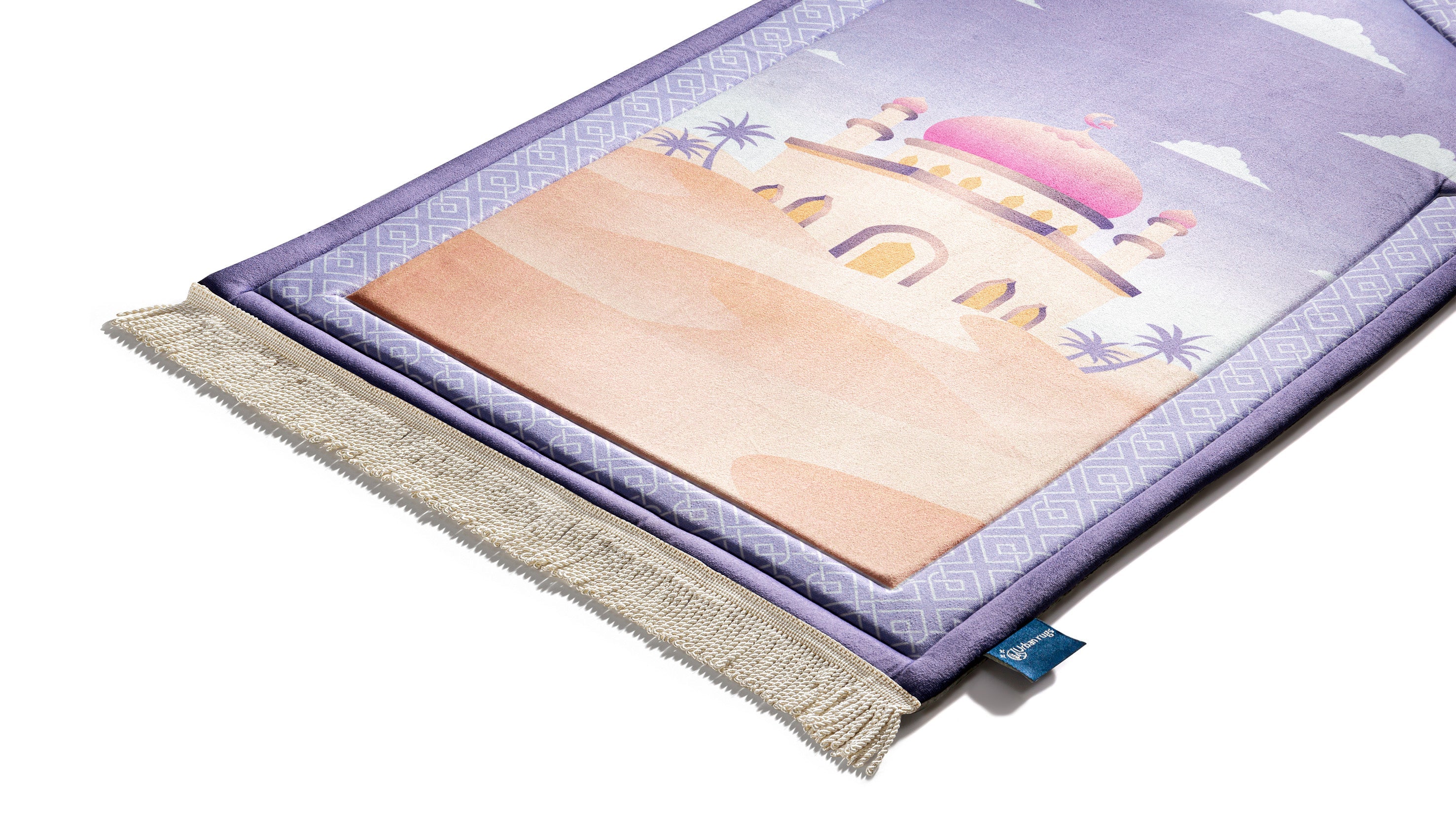 light mauve foam padded prayer musallah | Urban Rugs