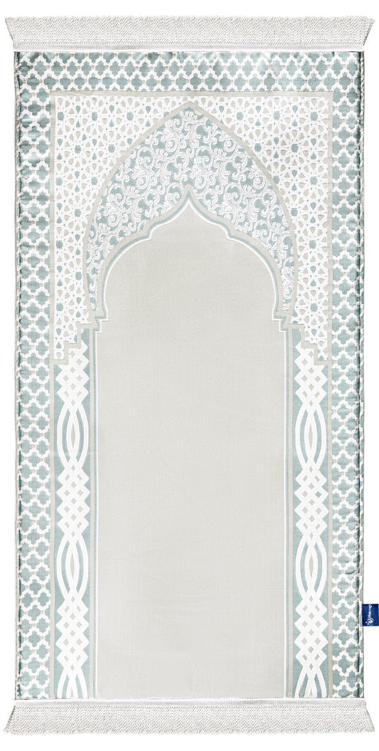 royal woven imperial greenish prayer sejadah | Urban Rugs