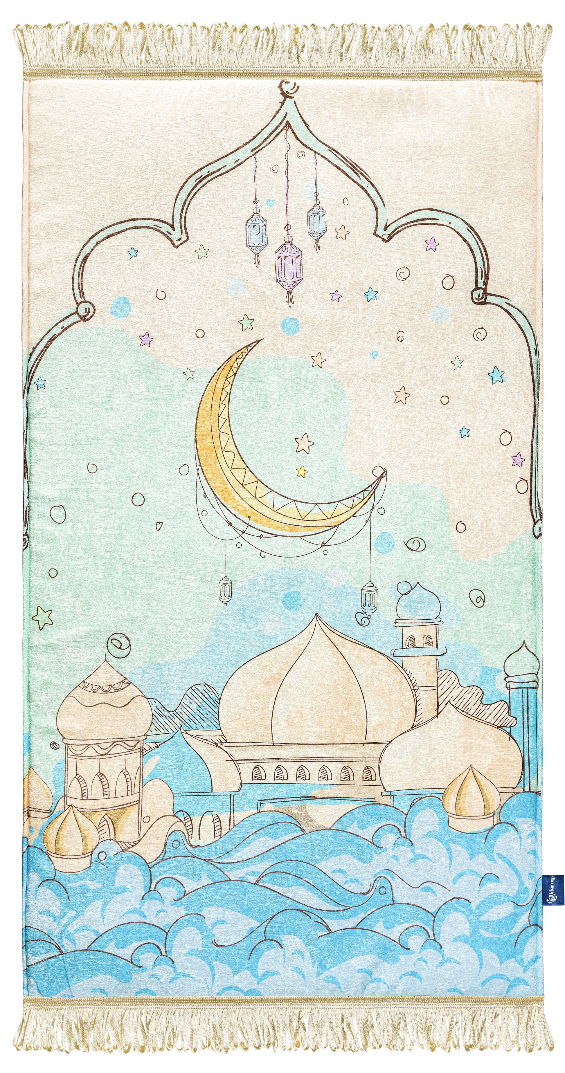 Urban Rugs Blue and beige Sajadah